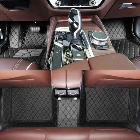 Tapis Voiture Sur Mesure  Avant & Arrière en 3D avec Logo Personnalisé